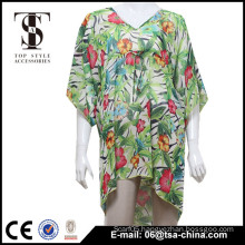 New design arrive Adults Age Group chiffon print poncho for beach